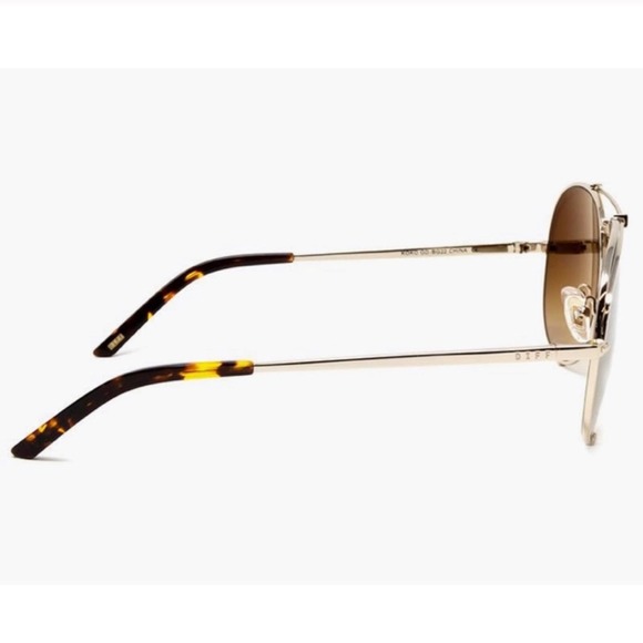 Diff x Khloe Koko Sunglasses Gold & Brown main image 6